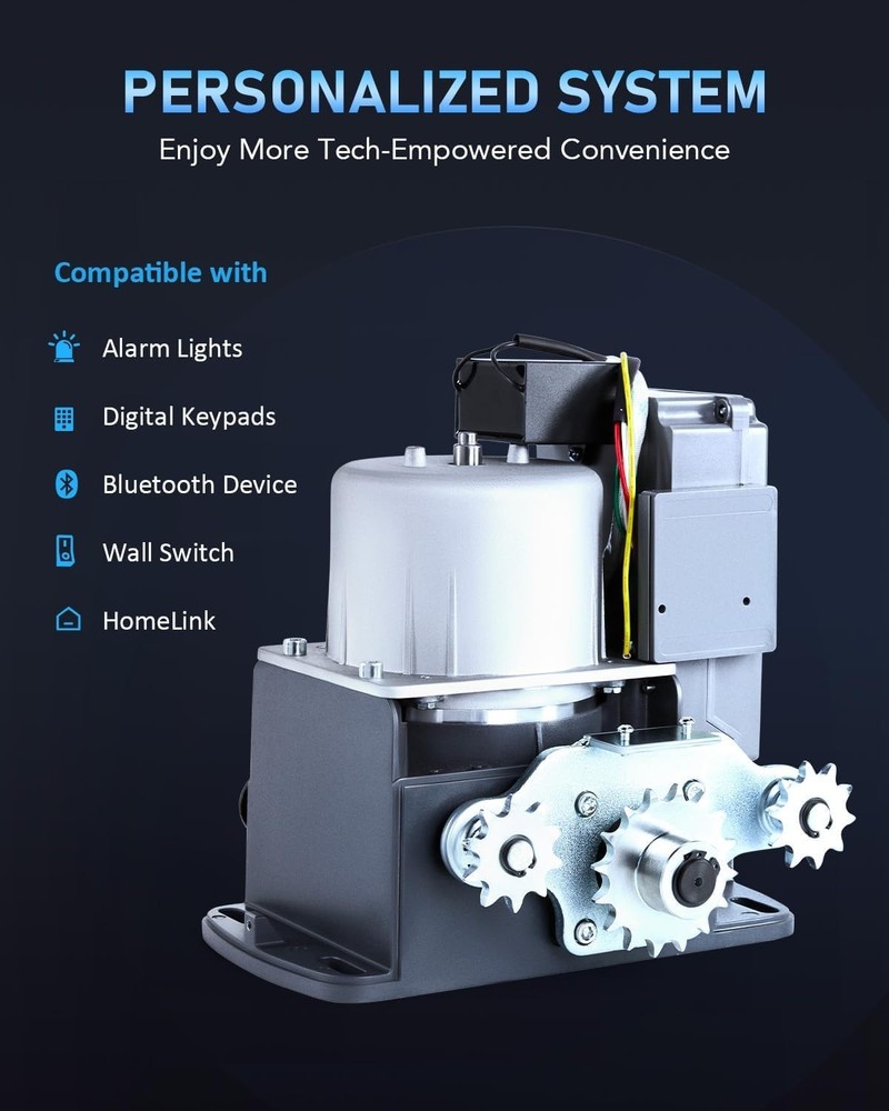 40ft Sliding Gate Motor with Two Remotes - Heavy-Duty Security Solution