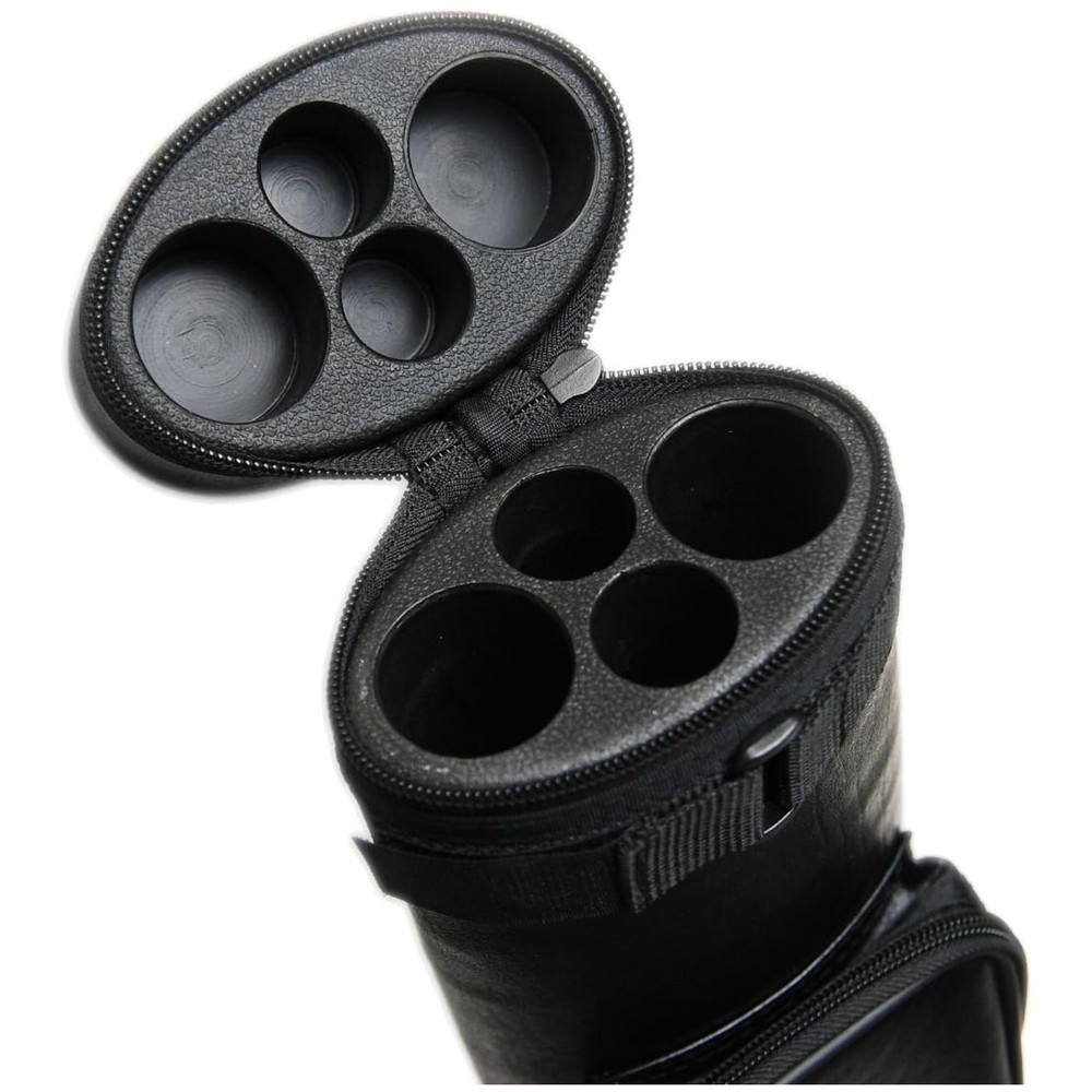 Compact Hard Pool Cue Case with Secure Divider - Perfect for Billiards Lovers