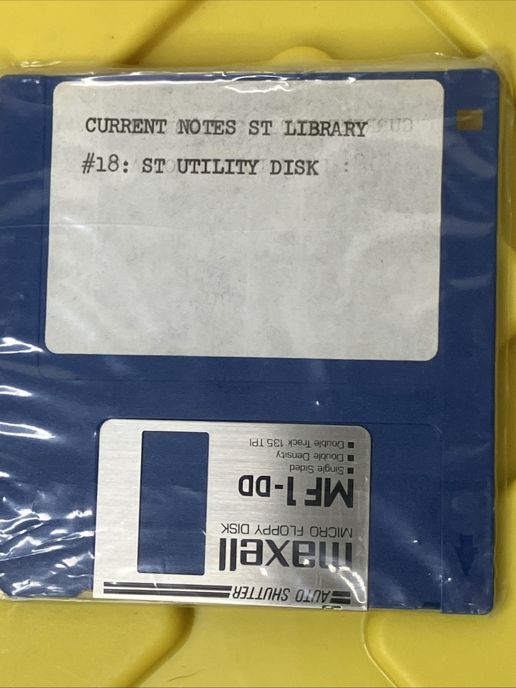 Atari ST Current Notes Library 18 3.5” Disks Lot from Current Notes Magazine