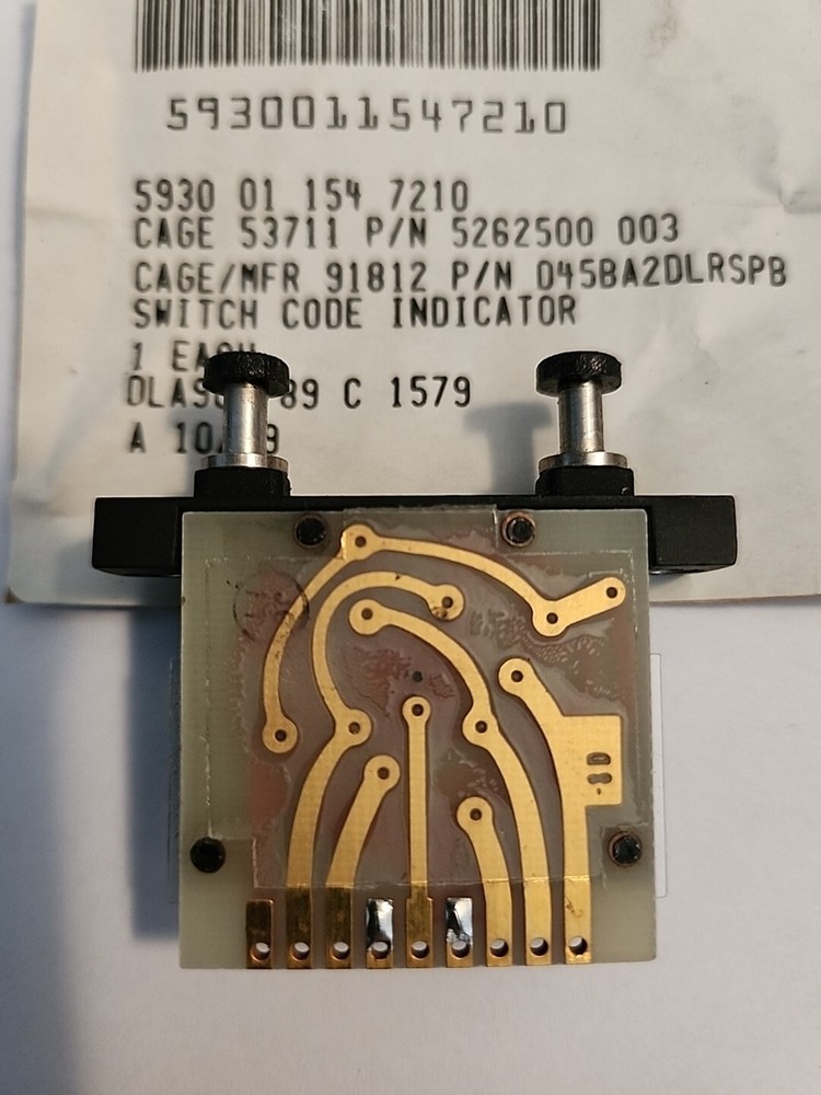 Janco Code Indicating Wheel Switch D45BA2DLRSPB, NSN 5930-01-154-7210, NOS.