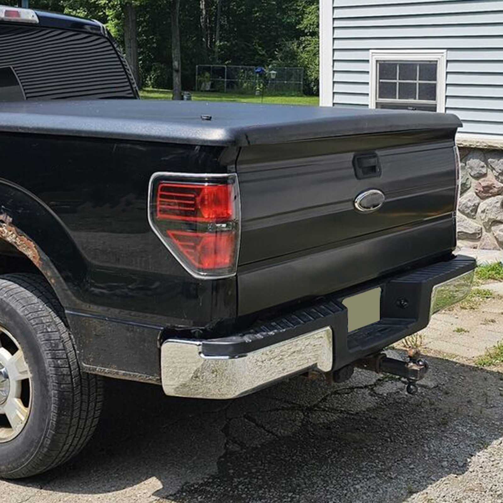 Rear Tailgate For Ford F150 F-150 Pickup 2009-2014 Black Electrophoresis Steel