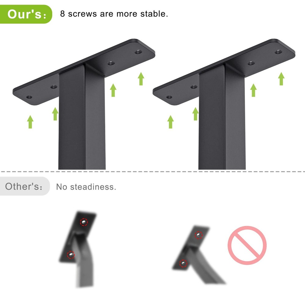 48" Heavy Duty Ceiling Pull Up Bar - Adjustable Height, Comfortable Grip, Eas...