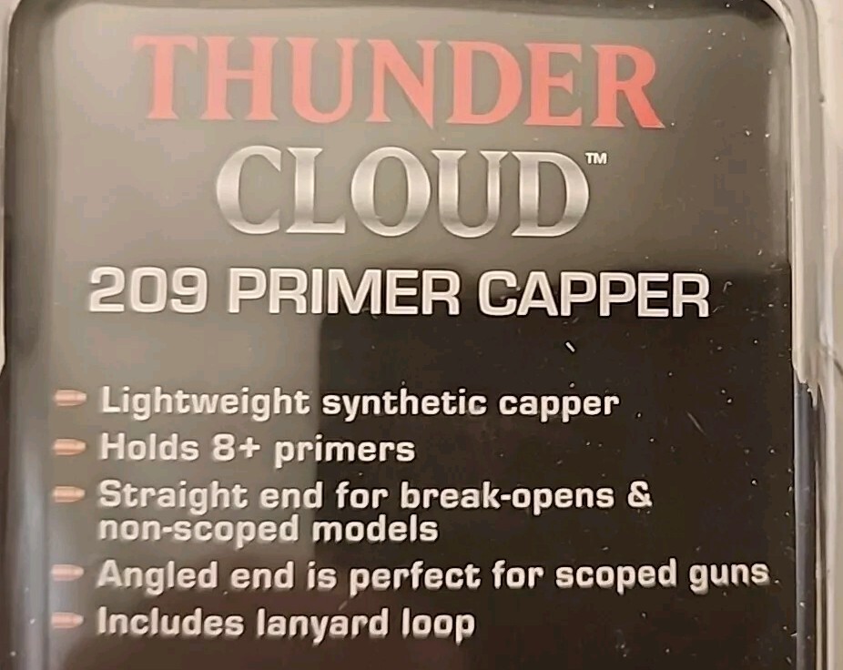 Thunder Cloud 209 Inline Muzzle loader Primer Capper by Allen, holds 8+ Primers
