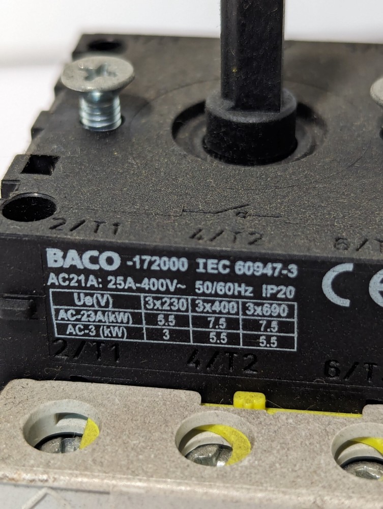 Baco Controls 172000 Disconnect Switch, 25A, 600vac (general use) - Free Ship