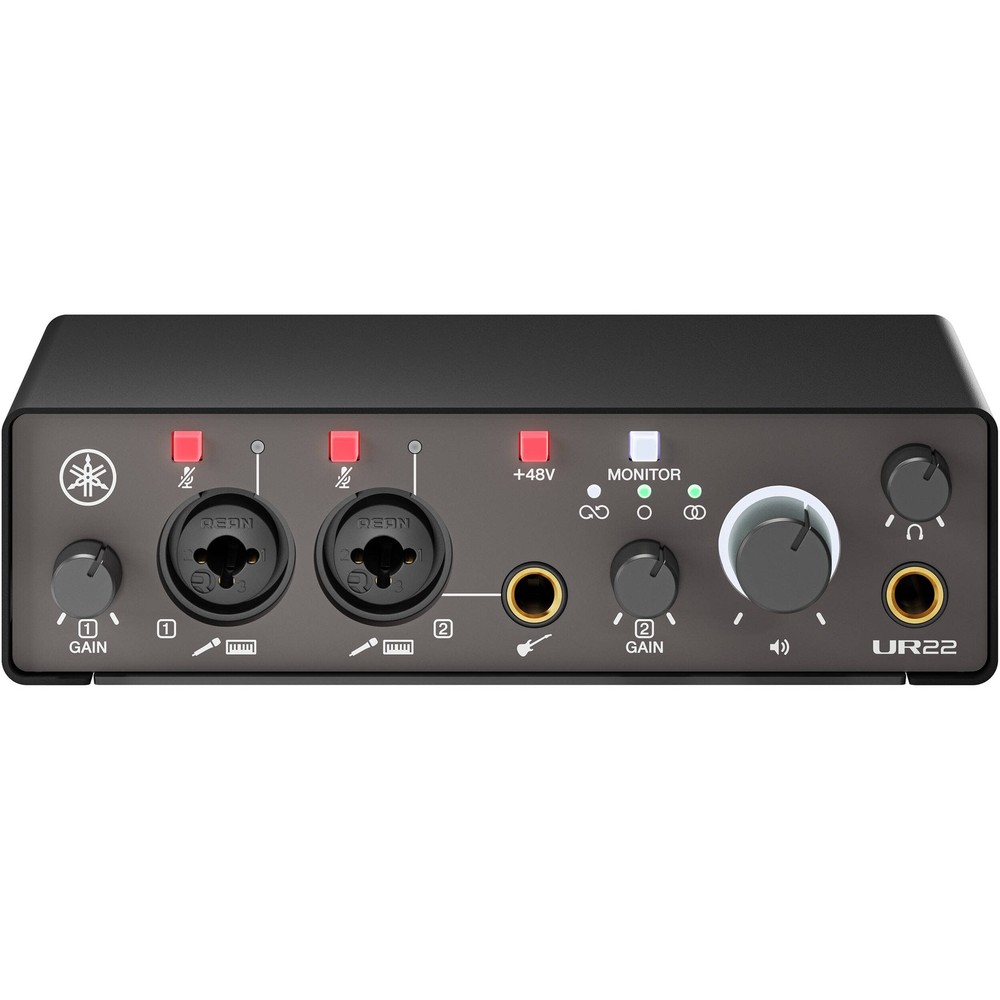 Yamaha UR22 MK3 2x2 USB-C Audio Interface, Black