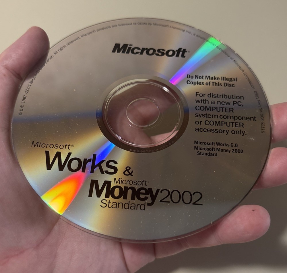 Microsoft Works & Money 2002 Standard CD