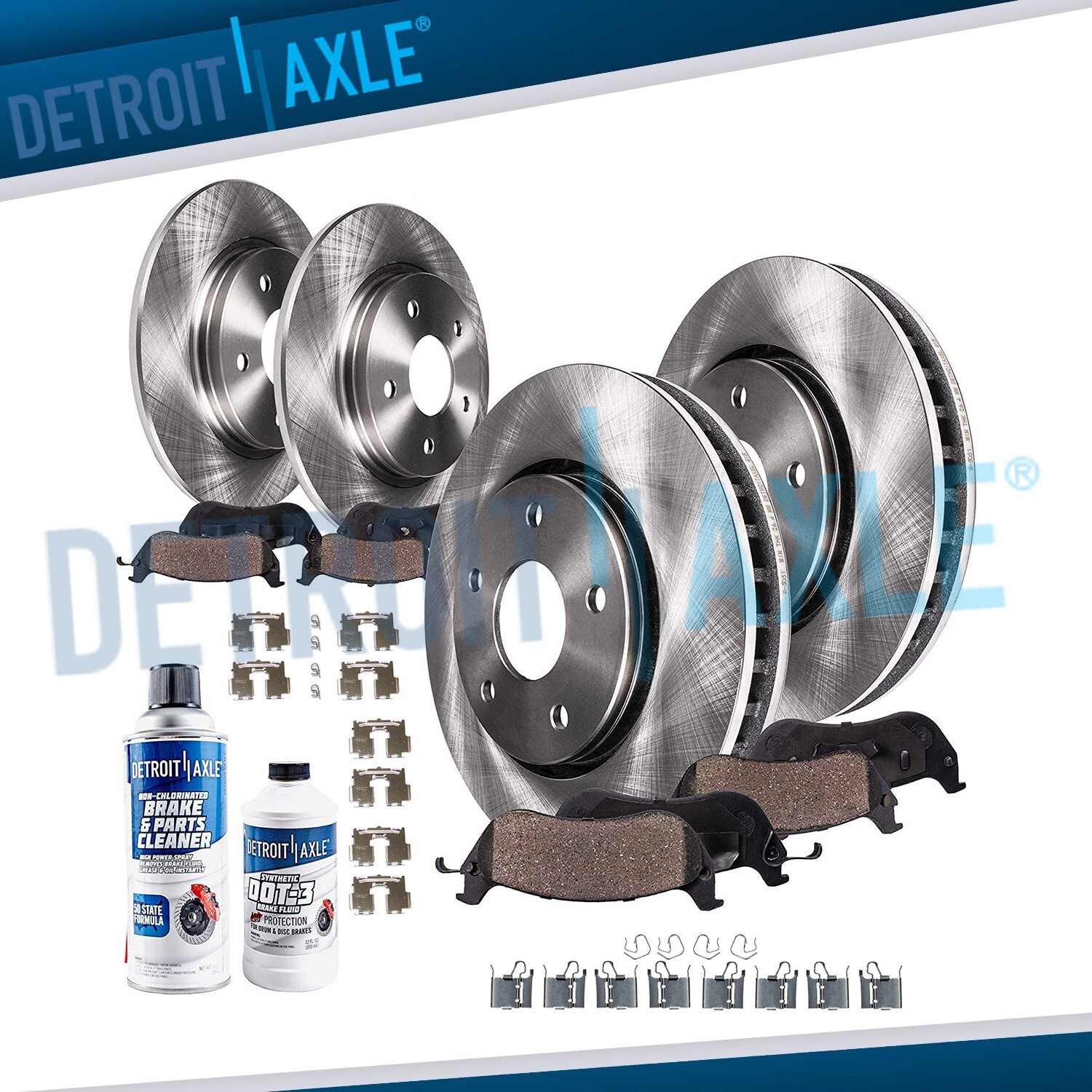 For 2006 - 2018 Toyota RAV4 296mm Front Rear Disc Rotors Brake Pads Brakes Kit