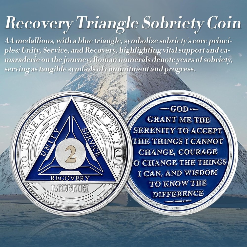 2 Month Sobriety Coin-NEW-W