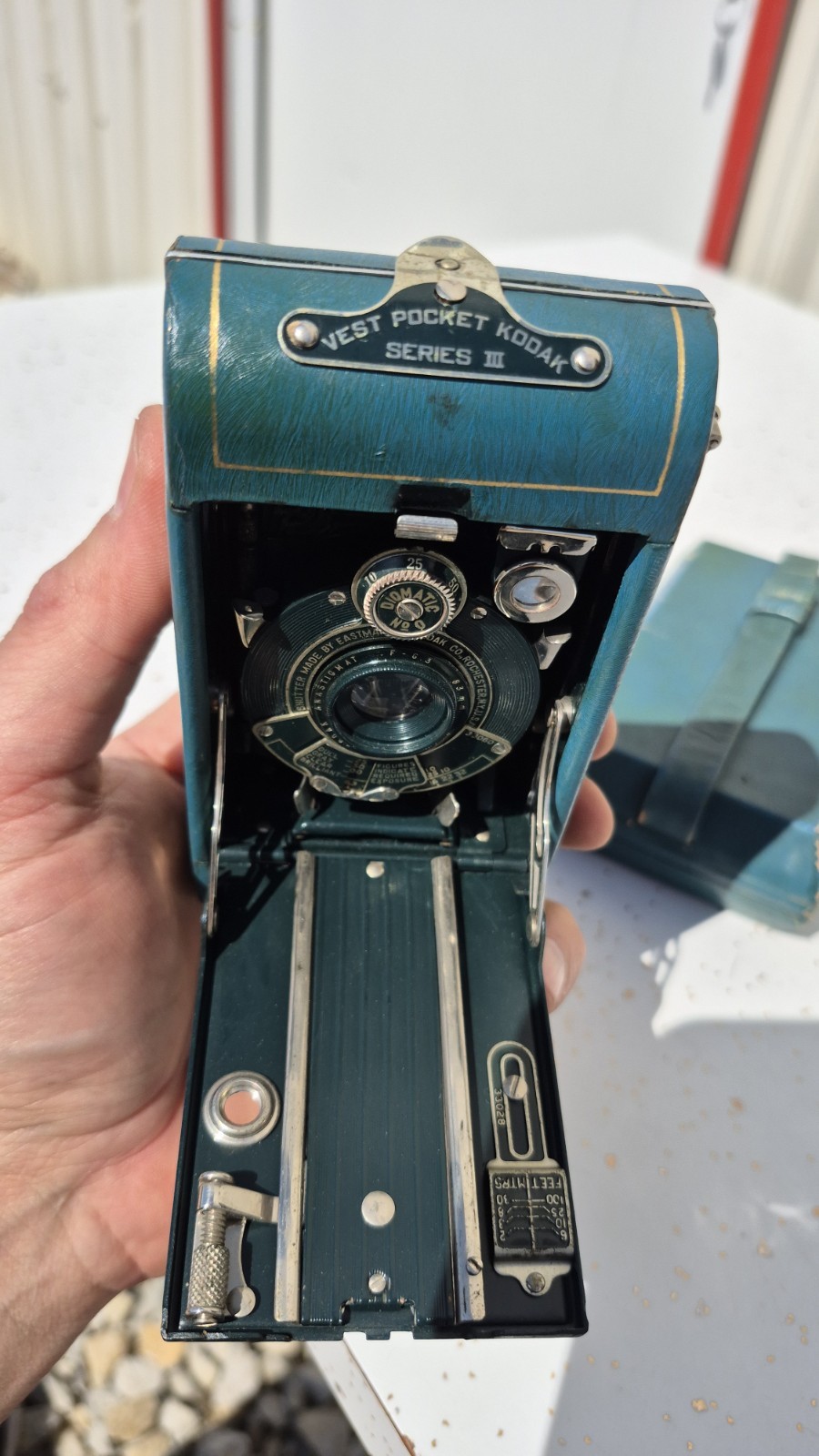 Kodak Eastman Blue Vest Pocket III Folding Bellows Camera