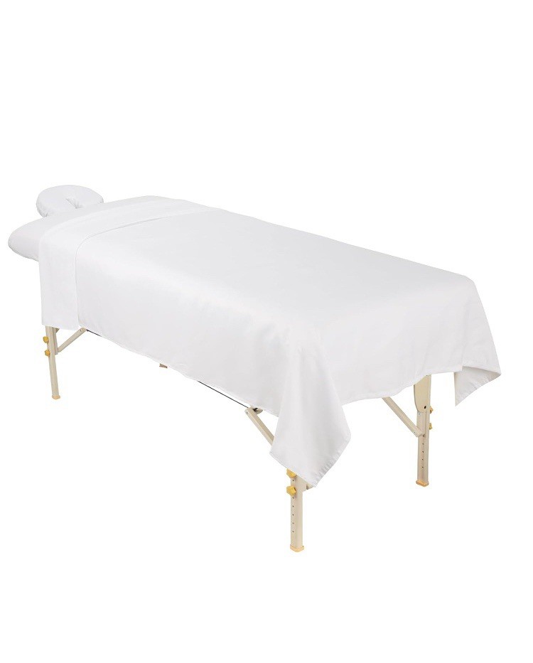 ForPro Premium Microfiber Massage Sheet Set – 3-Piece – White (Open Box)