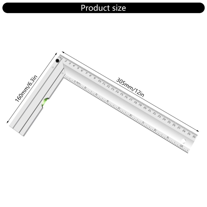 Efficient Try Square Angles Rulers For Woodworking And Construction Applications