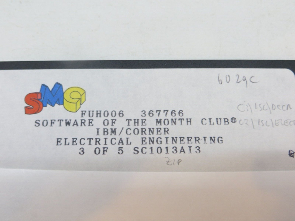 5.25" Floppy Disks SMC IBM/CORNER ELECTRICAL ENGINEERING software discs