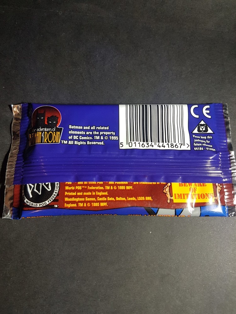 Batman & Robin Pogs - Waddingtons 1995 Sealed Pack