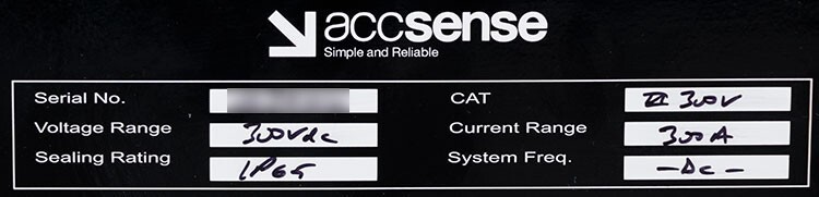 Accsense/Acksen DC-3VA Electrocorder DC Voltage/Current Energy Data Logger IP65
