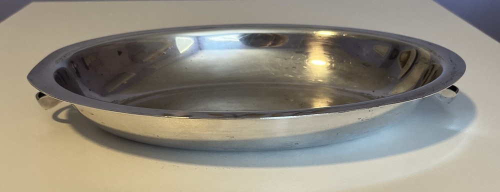 Vintage Lid for Covered Silverplate Serving Dish or use as Handled Bowl 10.25"L