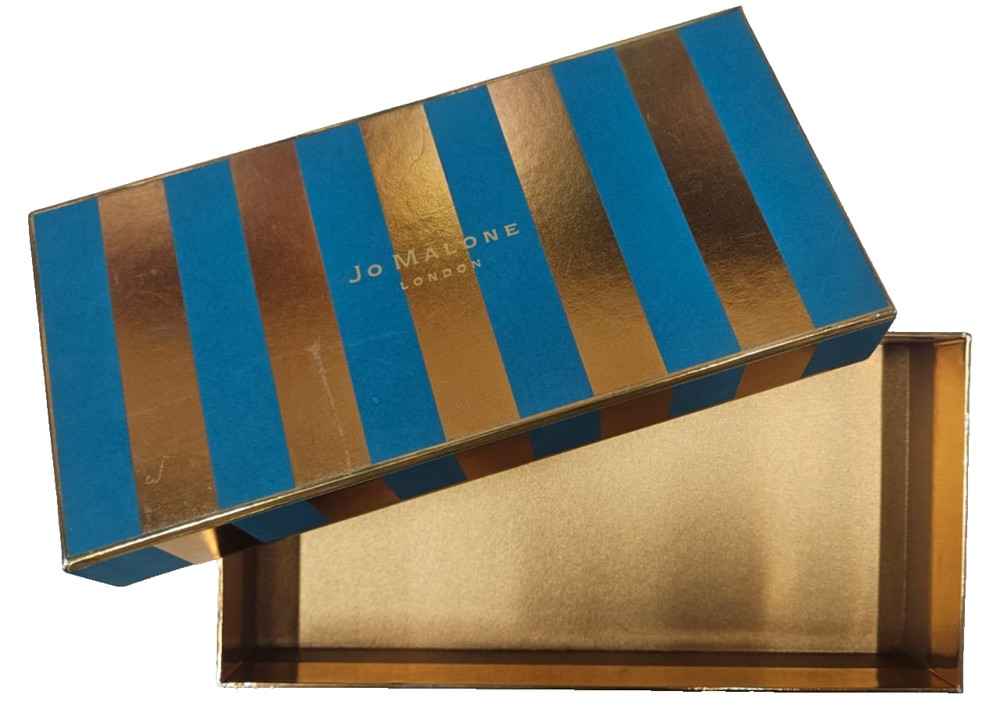 Jo Malone Blue & Gold Empty Gift Box – New - Check Description.
