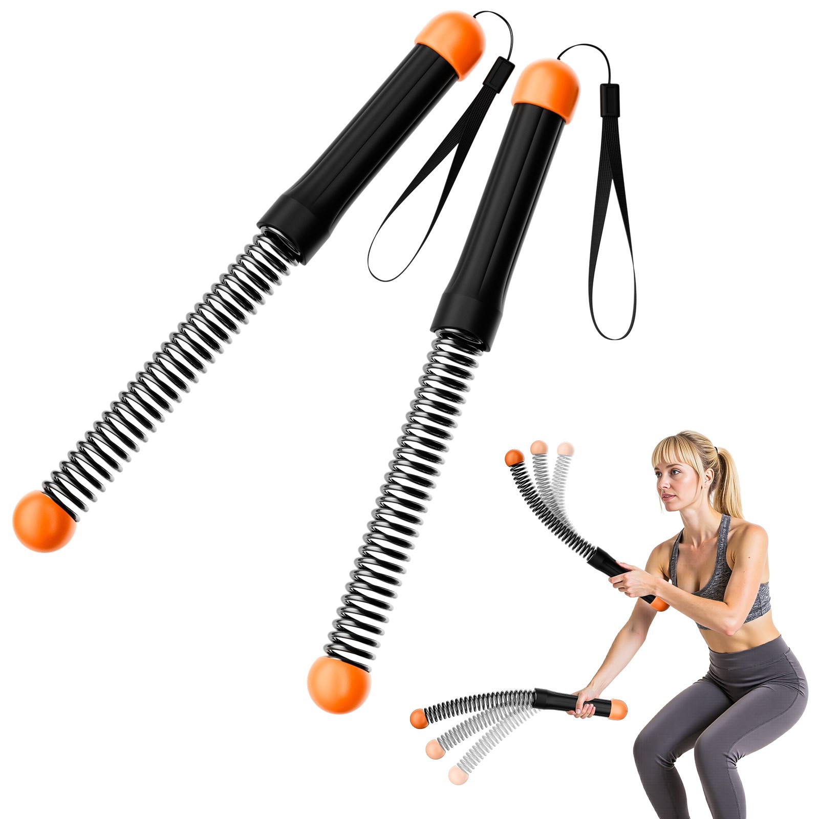Ropeless Battle Ropes Portable Cordless Workout Rope for Home Gym HIIT Training