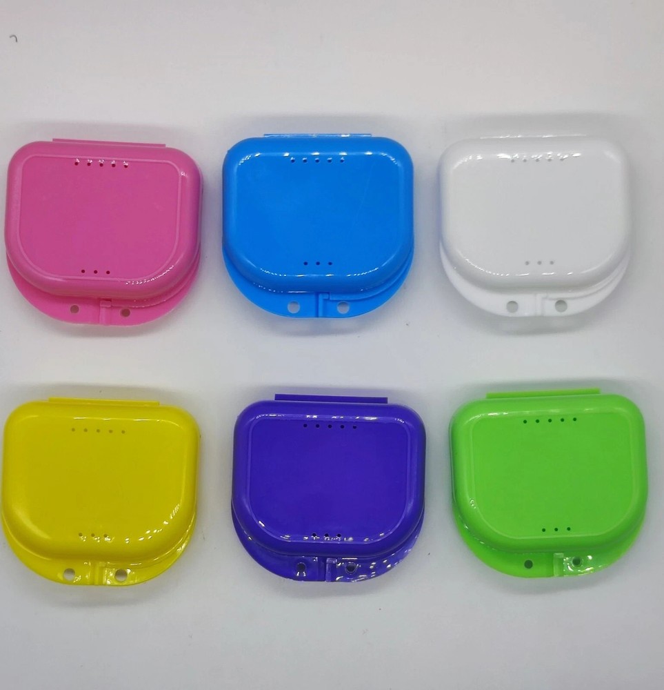 Dental Orthodontic Retainer Denture Storage Case Box Mouthguard Container