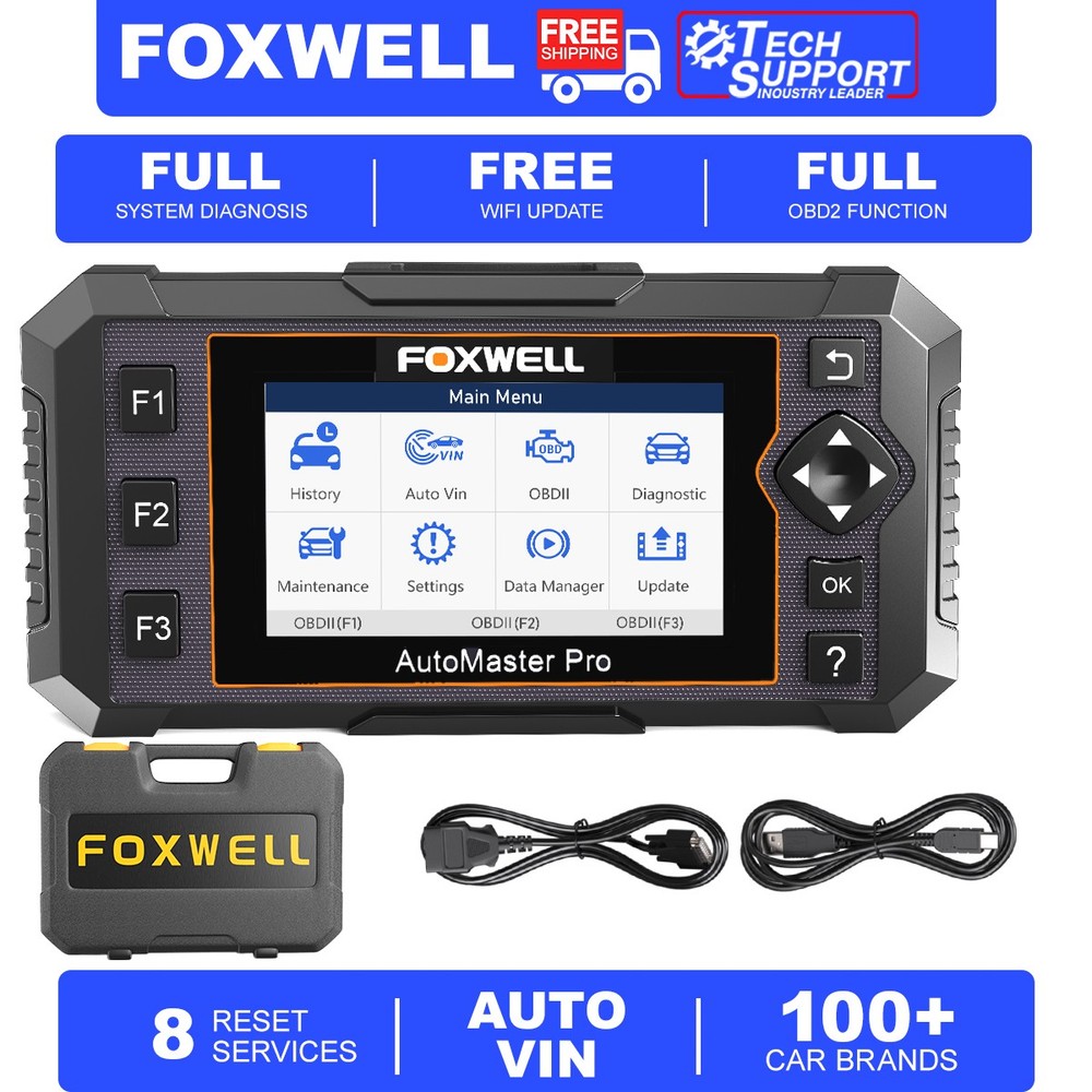 FOXWELL OBD2 Scanner All System Code Reader 8 Resets Car Diagnostic Tool AutoVin