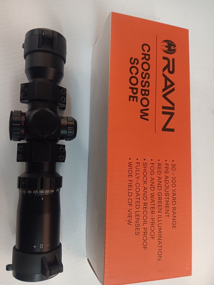 RAVIN CROSSBOW SCOPE W/RINGS