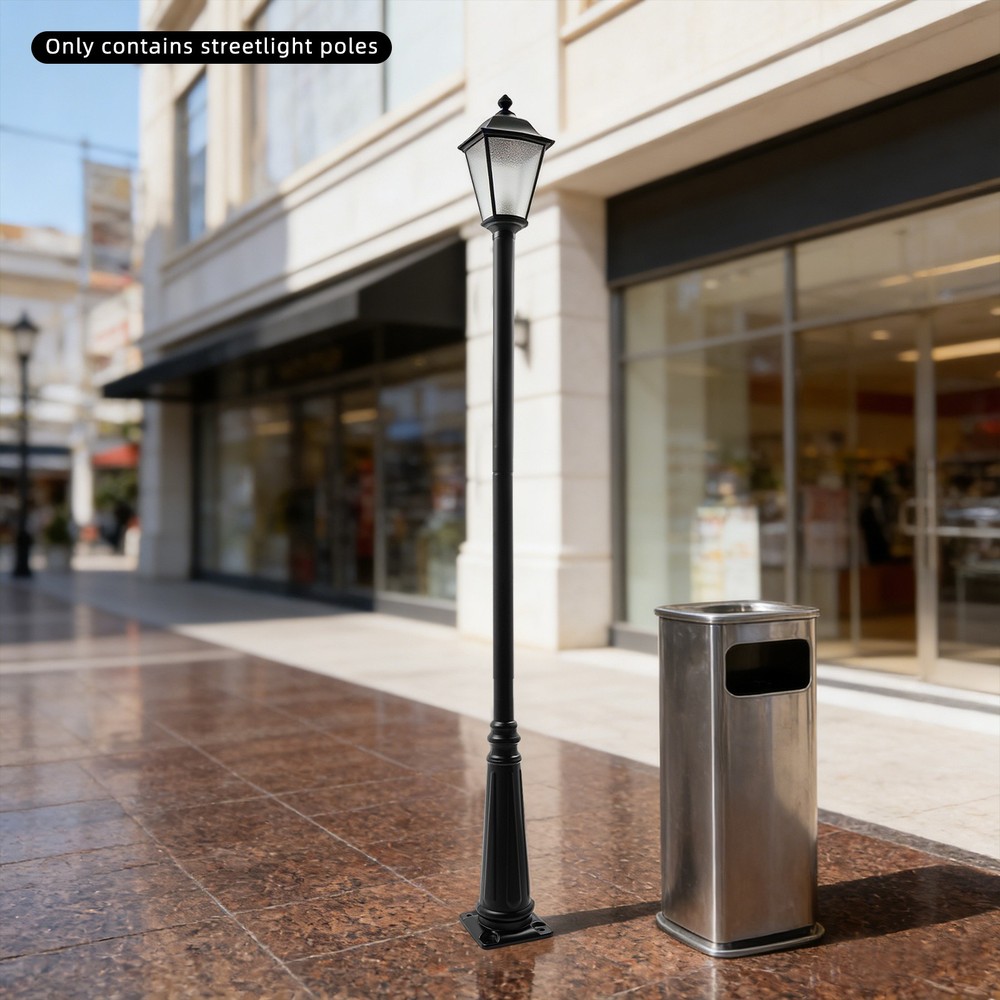 3.8m European Light Post,Split-Type Light Post,Floorstanding Outdoor Light Post
