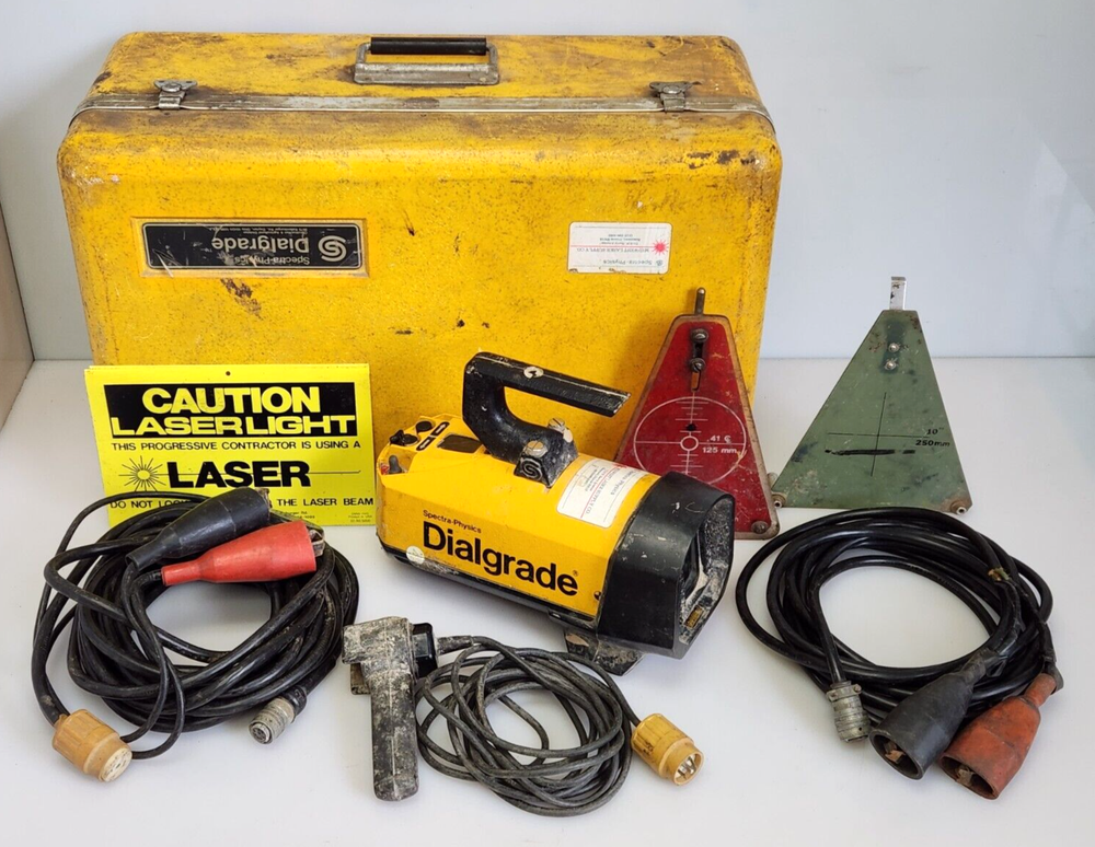Spectra-Physics Laserplane Dialgrade Model 1150 Pipe Laser, Case, AS-IS Untested