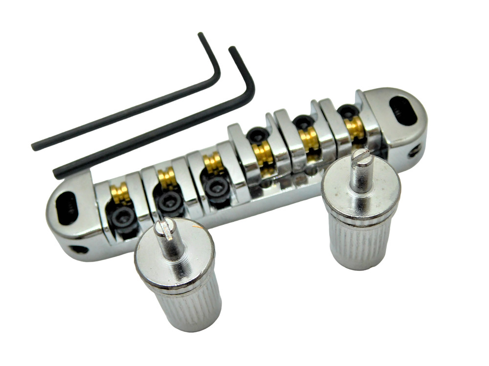 LOCKING ROLLER Bridge Epiphone Les Paul Guitar-Chrome Large Post