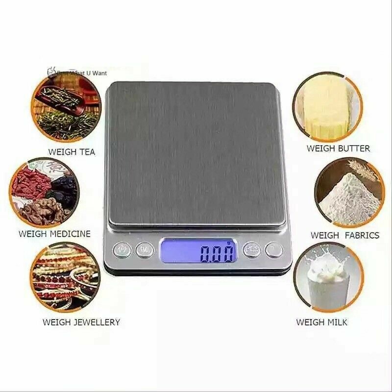Digital Scale 3000g x 0.1g Jewelry Gold Silver Coin Gram Pocket Size Herb Grain