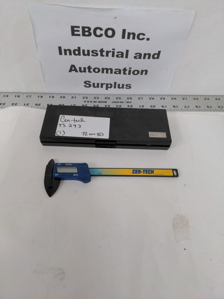 Cen-Tech 6" Composite Digital Caliper Shock Proof #93293 LCD Display Inch/mm