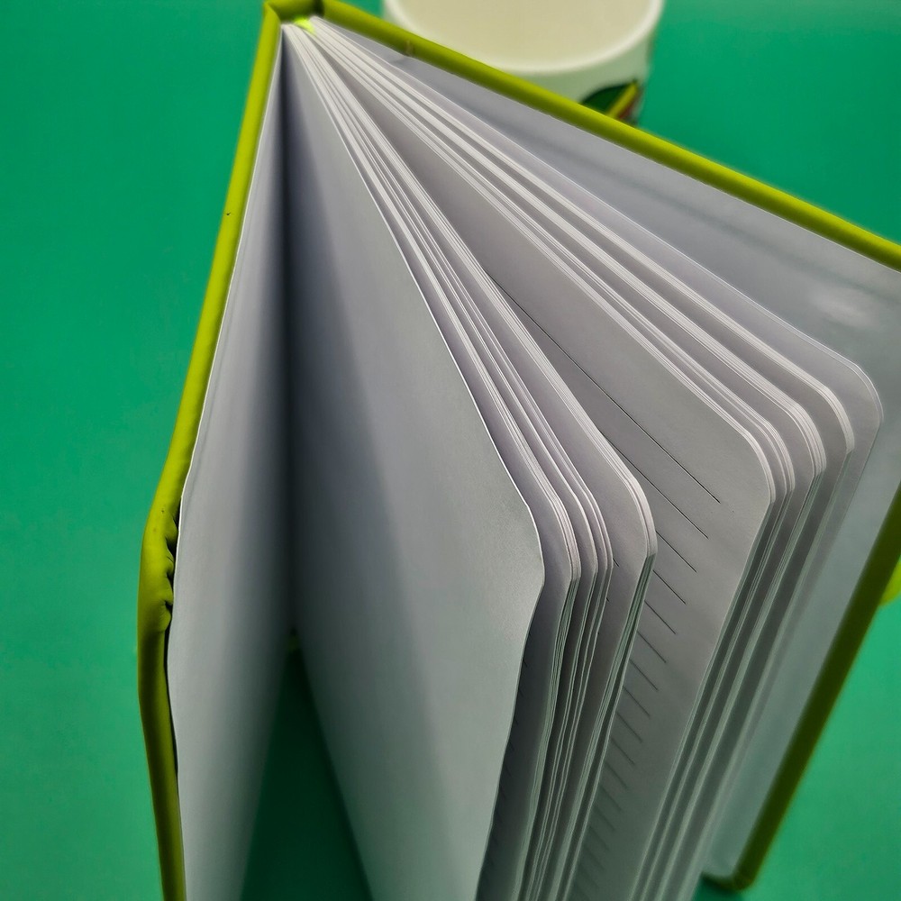 Teamwork Makes The Dream Work Lined Blank Notebook Journal Lime Green Matte NEW