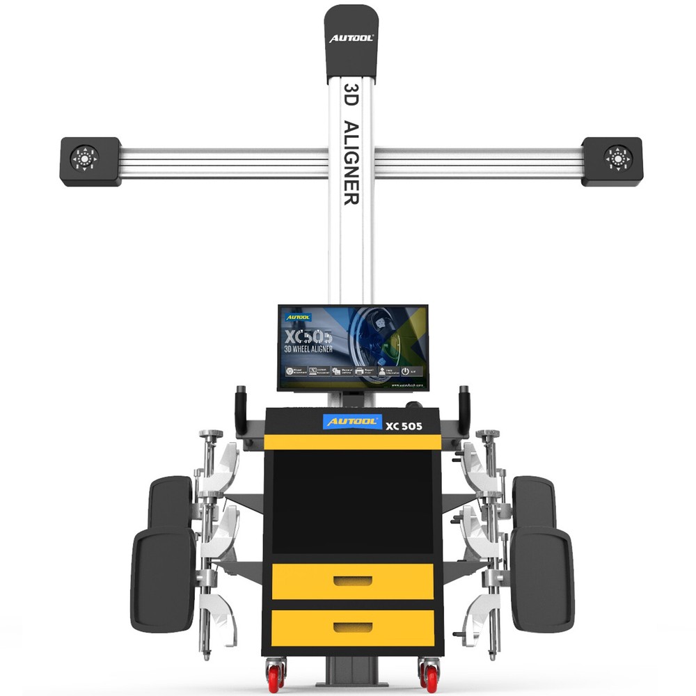 AUTOOL Auto 3D Wheel Alignment Machine Tire Wheel Aligner Voice & Light Guide US