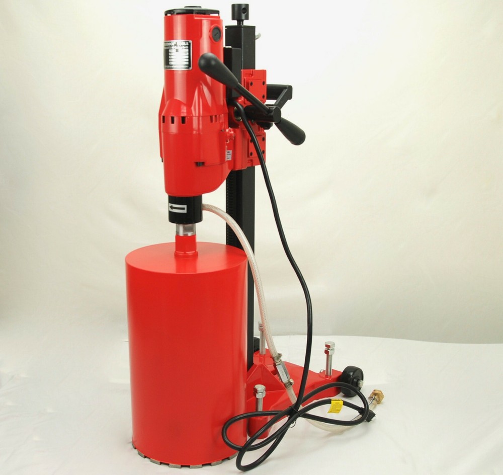 10Z1RB BLUEROCK ® CONCRETE CORE DRILL 2 SPEED W/ ROLLING BASE STAND + 2 BITS