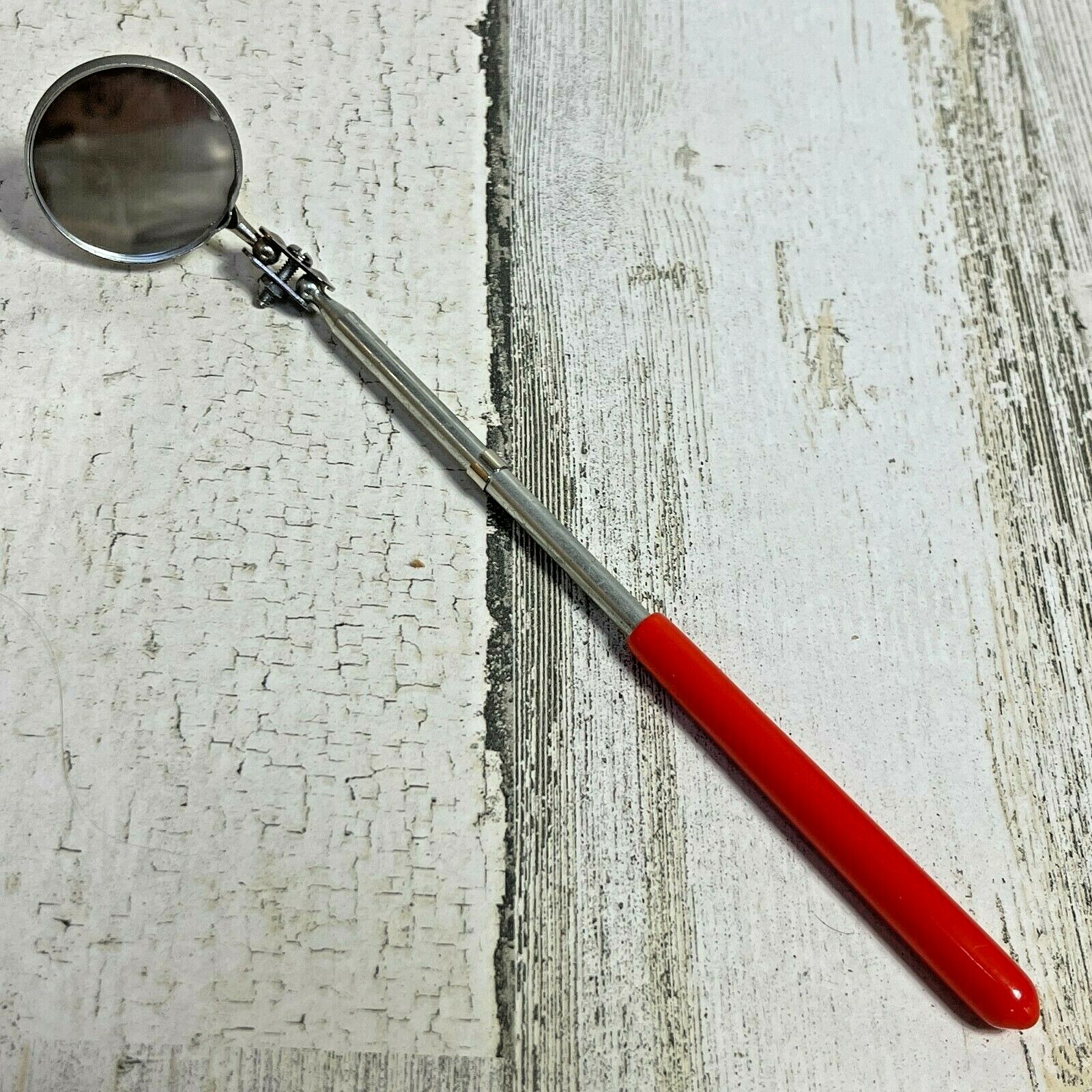 NOS Ullman Model E2 Round Inspection Mirror 1-1/4" x 8" Made in USA Stainless ..