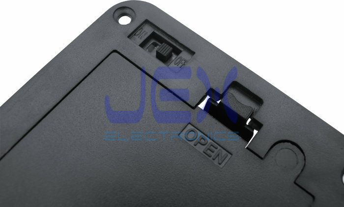 Four/4X AA DIY Panel Mount Battery Holder Case Box 6V With Power Switch & Wire
