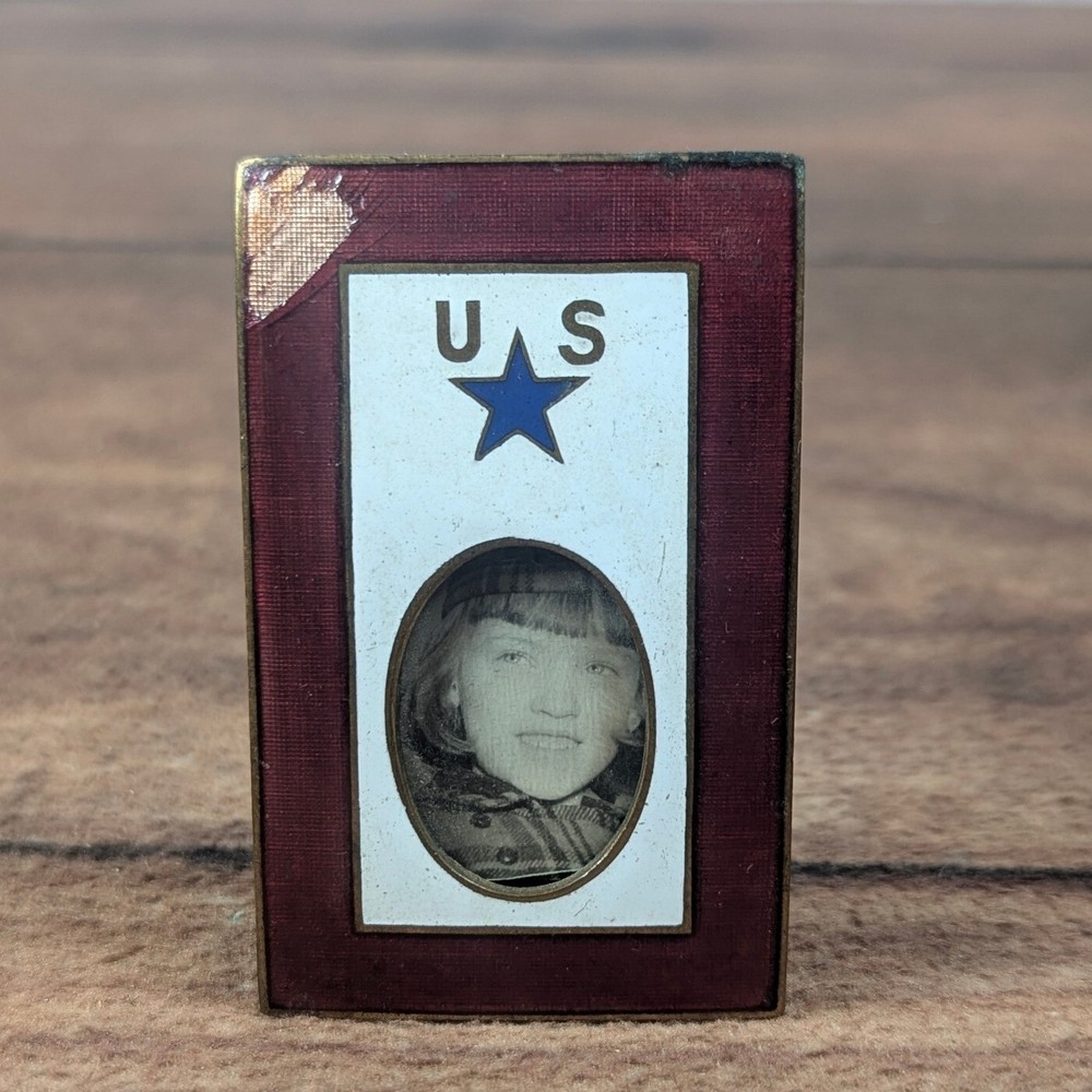 Vintage US Military Photo Frame Patriotic Decor Collectible Gift
