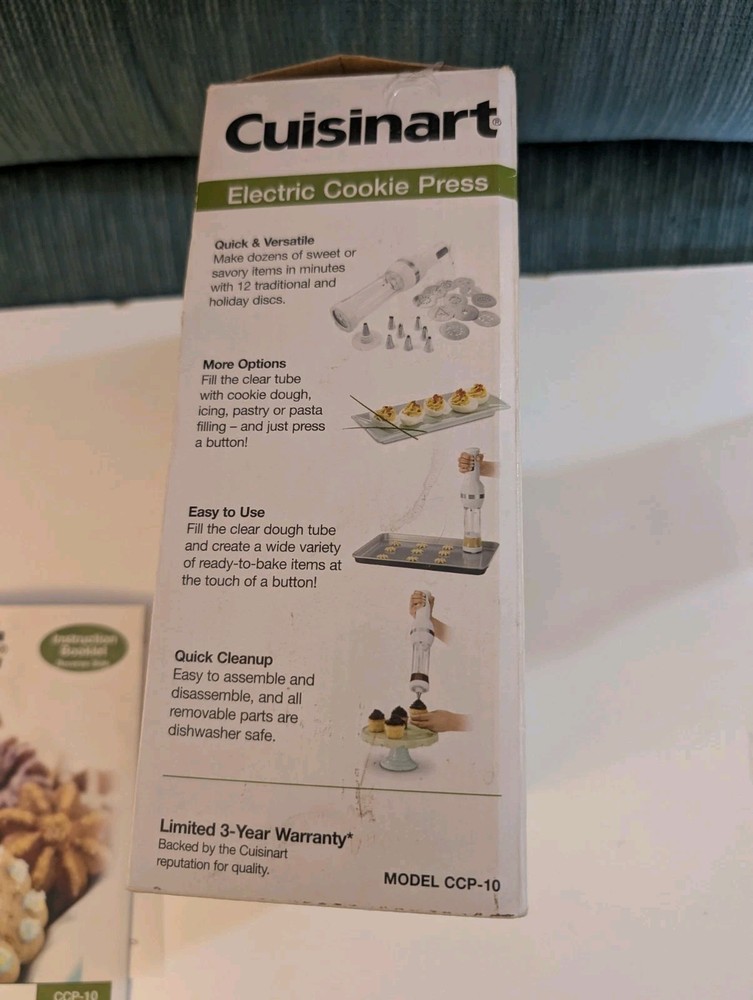 Cuisinart Electric Cookie Press Model CCP-10 Very Nice.