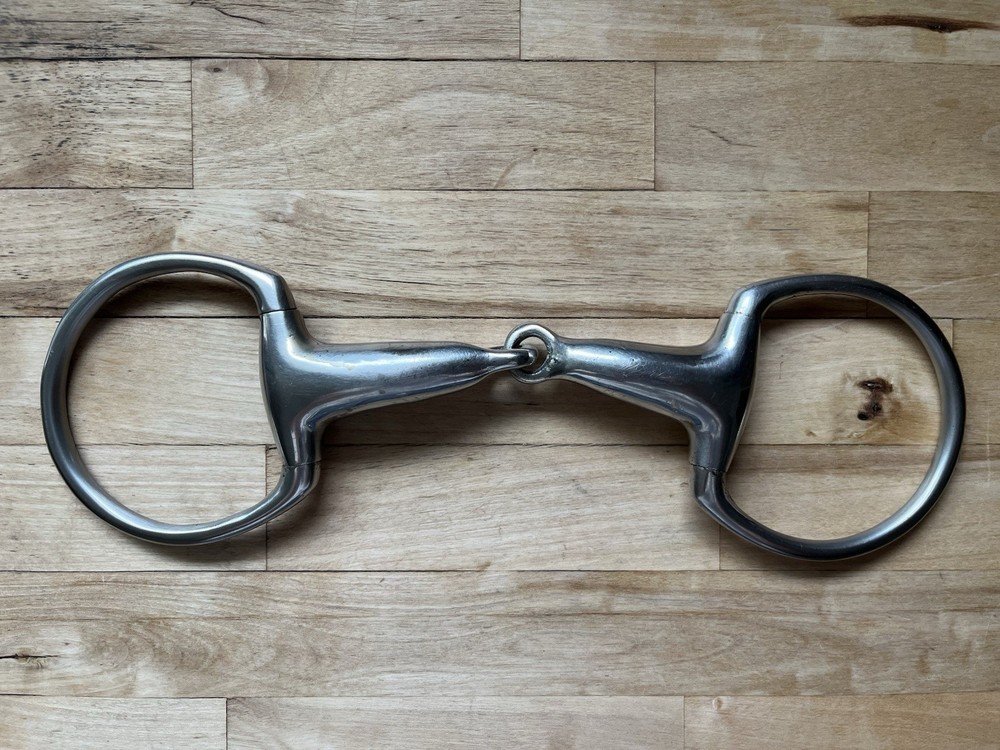 Eggbutt Snaffle Solid Thick Mouth Snaffle 4.5” Stainless Steel