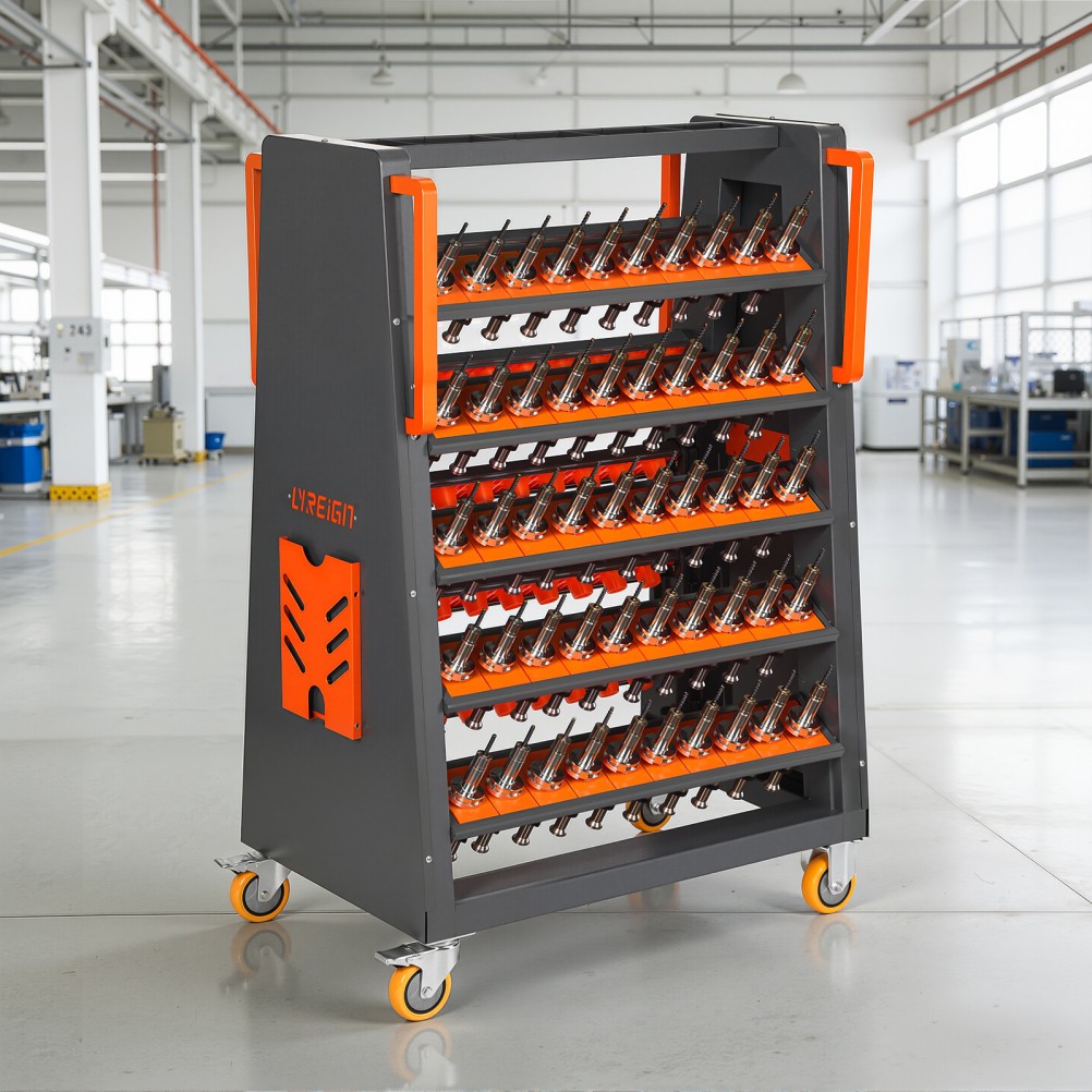 CNC Tool Storage Racks Movable can be Install CAT40-100CAP strong load-bearing