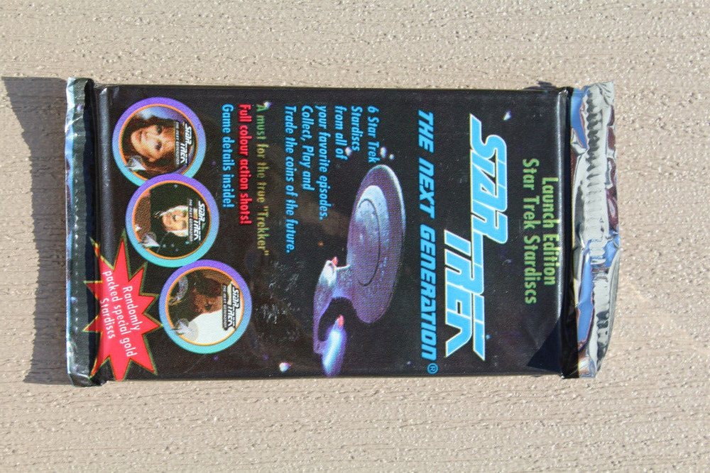 1994 STAR TREK STARDISCS LAUNCH EDITION NEXT GENERATION 6 DISC SEALED PACK-READ!
