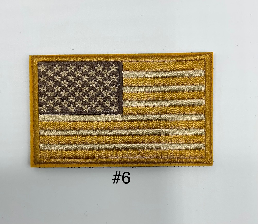 USA US Flag Forward Facing Patches 3x2"Morale HooK & Loop Fastener