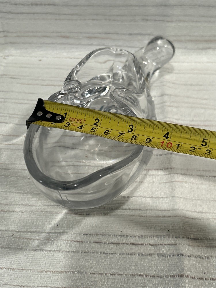 Large Clear Glass Elf Shoe Planter