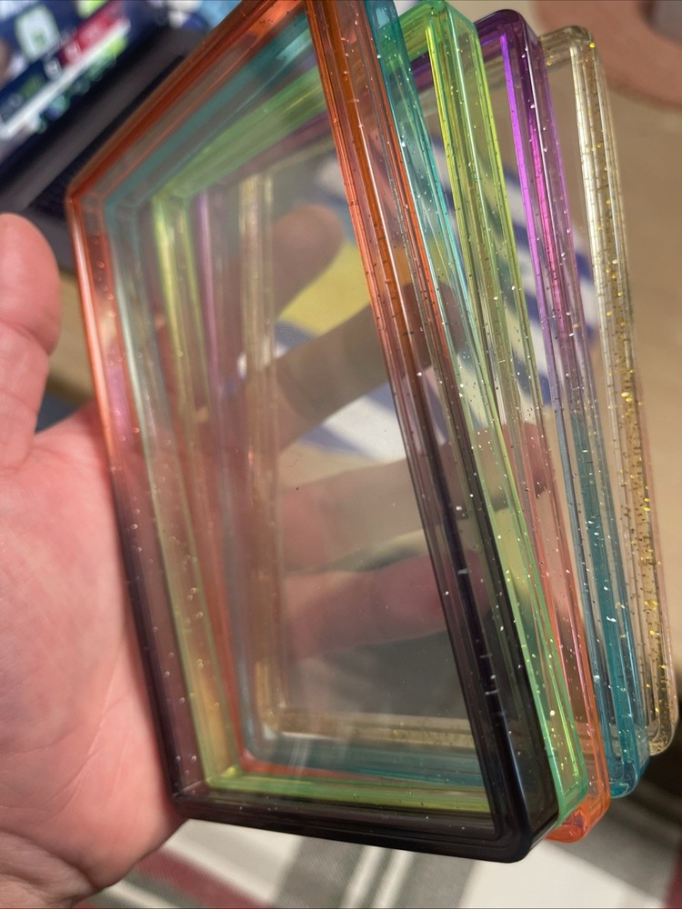 PSA Style Graded Card Slab Bumper Guards – Green/Clear Case Protector