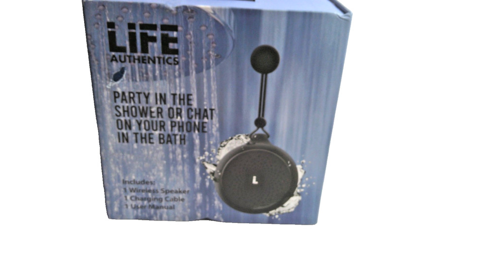 Life Authentics RAIN Splash/Waterproof Shower Speaker Wireless Bluetooth IPX4 B1