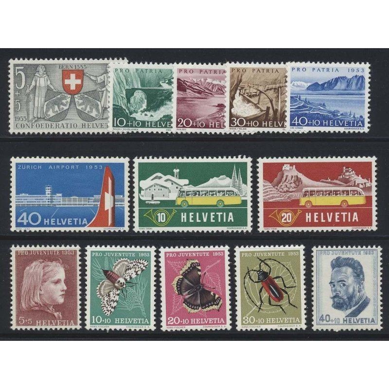 Switzerland 1953: Mi.-No.: Complete **