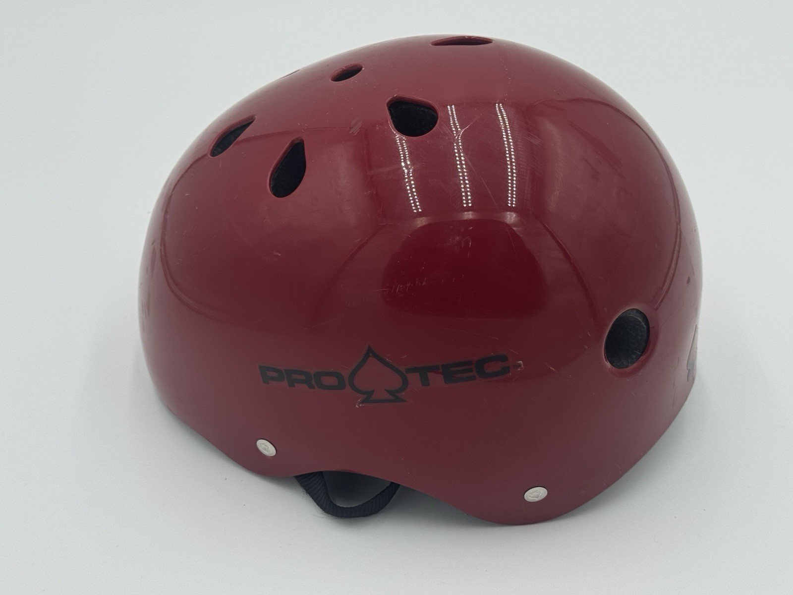 Pro-Tec "The Classic" Skate Red Skateboard Helmet Old School Size S/M 53-56 cm