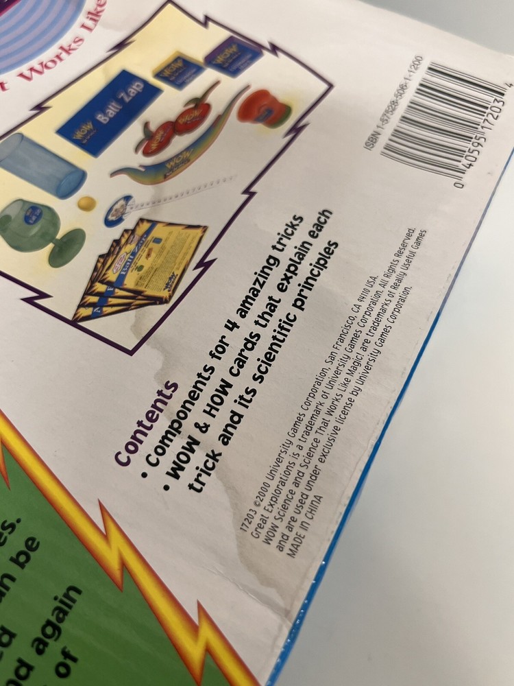 WOW Science Mind Over Matter Magic Kit- Perform Seemingly Impossible Acts! NIB