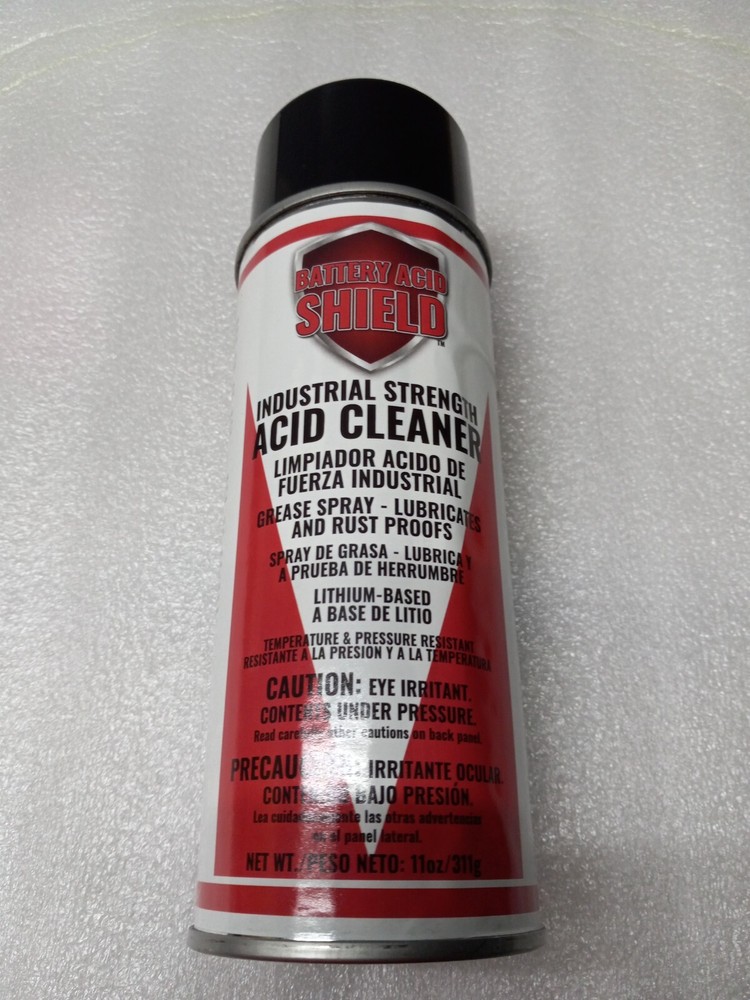 Battery Acid Shield Industrial Acid Cleaner Lithium Based 11 Oz.