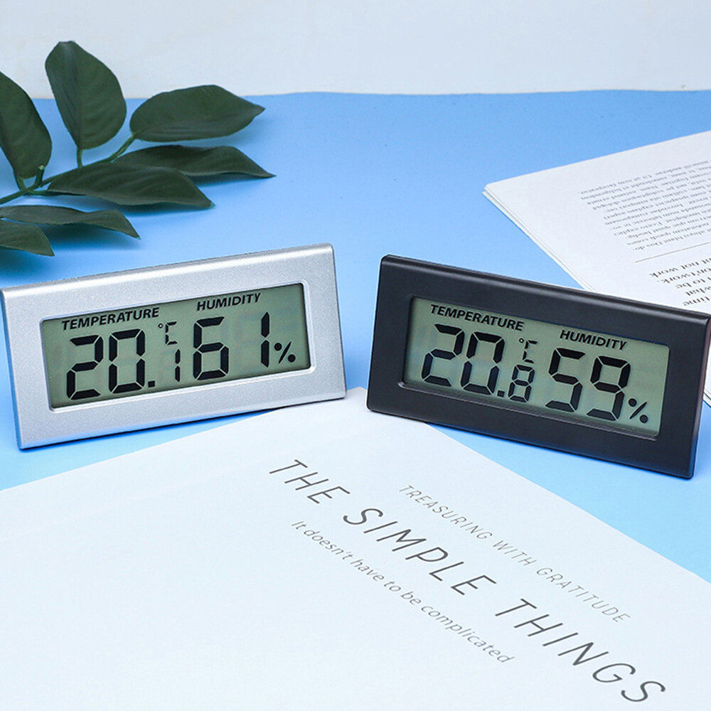 Indoor Environments LCD Digital Display Temperature and Humidity Meter -10℃~60℃