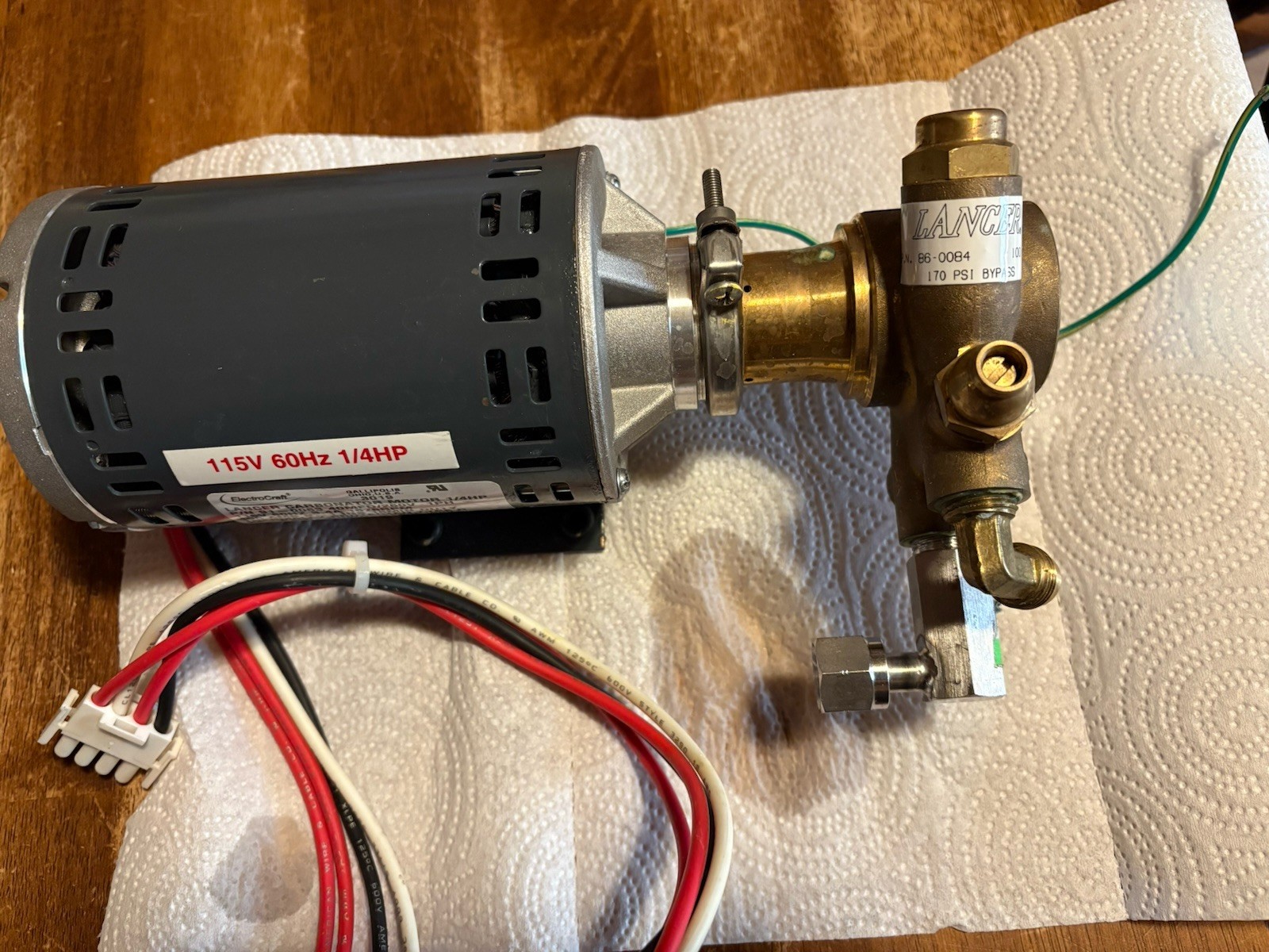 Electrocraft /lancer Carbonator Motor . Please Read
