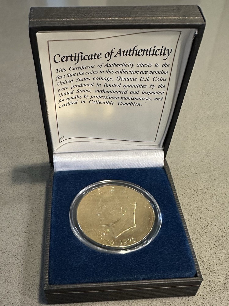 24k Gold Plated Bicentennial Dollar Coin